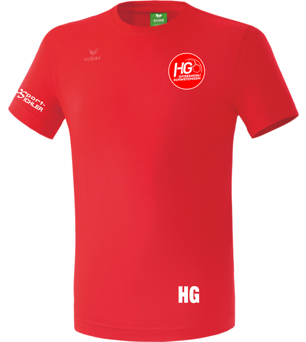 Basic Baumwoll-T-Shirt Herren inkl. Kürzel & HG-Logo