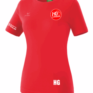 Basic Baumwoll-T-Shirt Damen inkl. Kürzel & HG-Logo